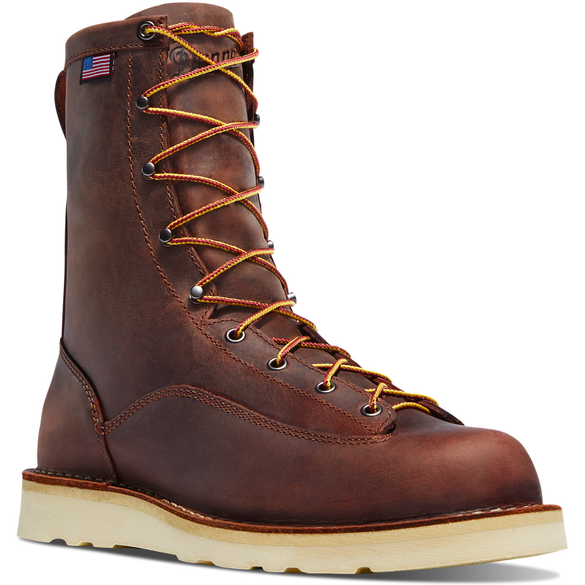 Danner Bull Run 8 Brown Work Boots Mens - South Africa 58139XBIO